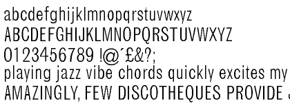 Monotype Grotesque Light Condensed