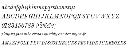 Monotype Modern&trade; Condensed Italic