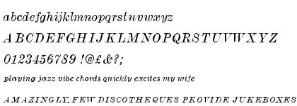 Monotype Modern&trade; Wide Italic