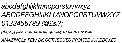 Neue Helvetica&trade; 56 Italic