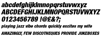 Neue Helvetica&trade; Com 97 Black Condensed Oblique