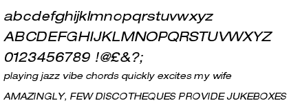 Neue Helvetica&trade; Std 53 Extended Oblique