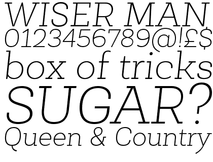 Newslab Thin Italic