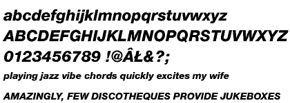 Nimbus Sans Novus CE Heavy Italic