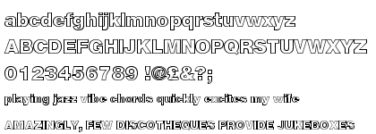 Nimbus Sans Novus Outline Black (D)