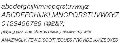 Nimbus Sans Novus Regular Italic