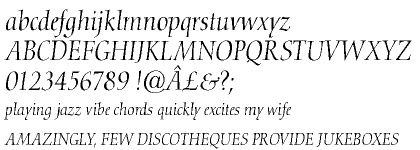 Nofret&reg; Pro Light Italic