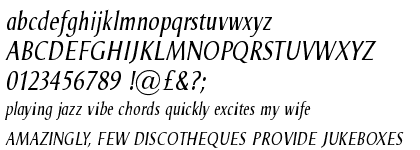 Odense&trade; Condensed Italic