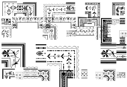 PF Bodoni Script Pro Frame Parts