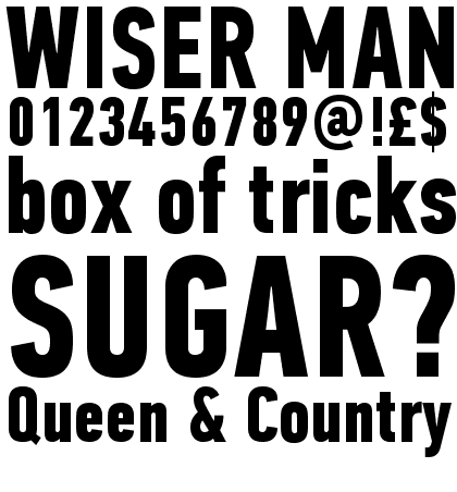 PF Din Text Compressed Pro Bold