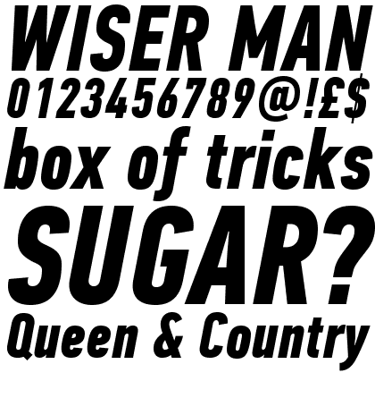 PF Din Text Compressed Pro Bold Italic