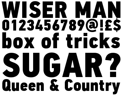 PF Din Text Condensed Pro Extra Black