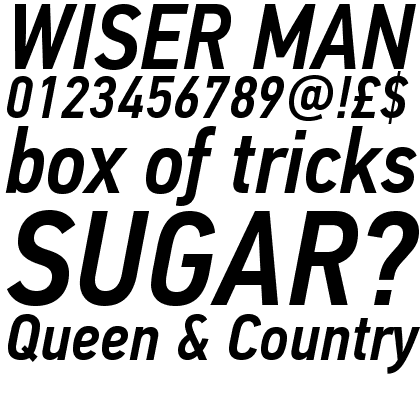 PF Din Text Condensed Pro Medium Italic