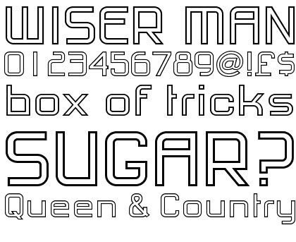 PF Haus Square Pro Regular Outline