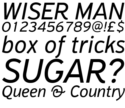 PF Highway Sans Pro Italic