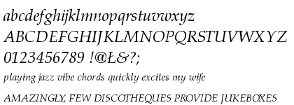 Palatino&trade; Central European Italic