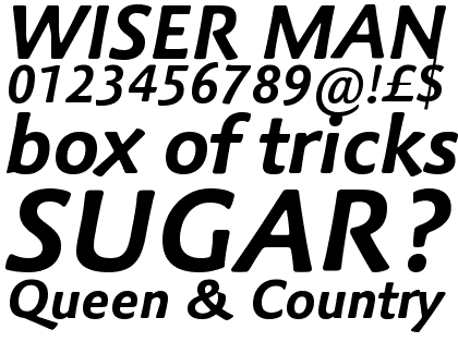 Palatino&trade; Sans Com Bold Italic