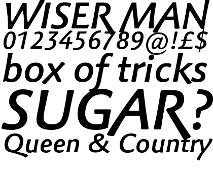 Palatino&trade; Sans Informal Com Medium Italic