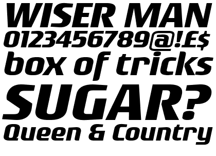 Rogue Sans Extended Bold Italic