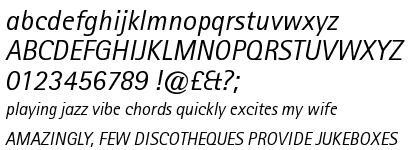 Rotis&trade; Sans Serif 56 Italic