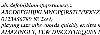 Sabon&trade; Greek Monotonic Bold Italic