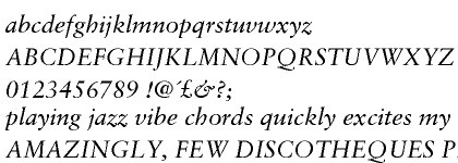 Sabon&trade; Greek Monotonic Italic
