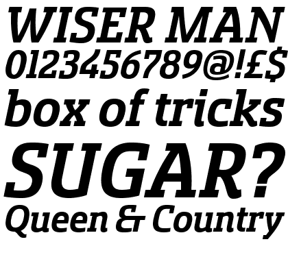 Sancoale Slab Bold Italic