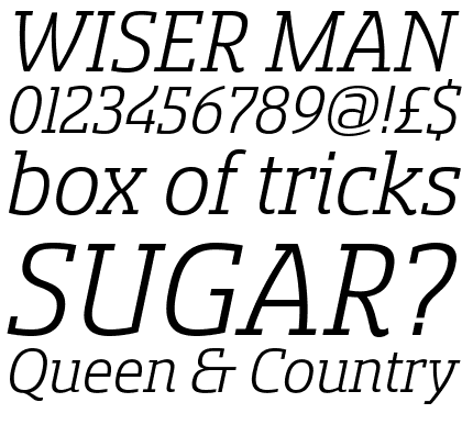 Sancoale Slab Regular Italic