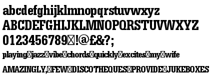 Serifa Condensed Medium