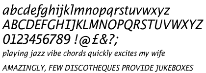 Thordis Sans CE Regular Italic