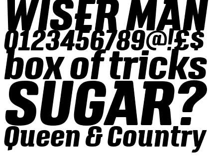 Triump Extra Bold Italic