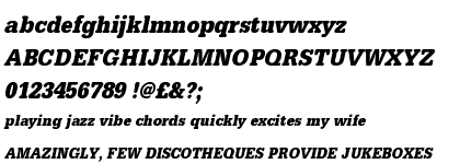 Typewriter URW Bold Extra Narrow Oblique