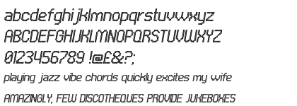 UNDA Vertical Fine Italic