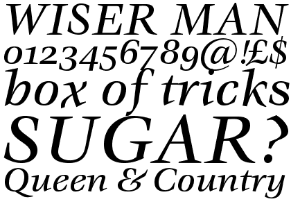 Veljovic Medium Italic OsF