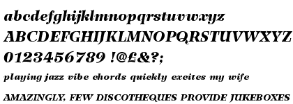 Wilke&trade; 96 Black Italic