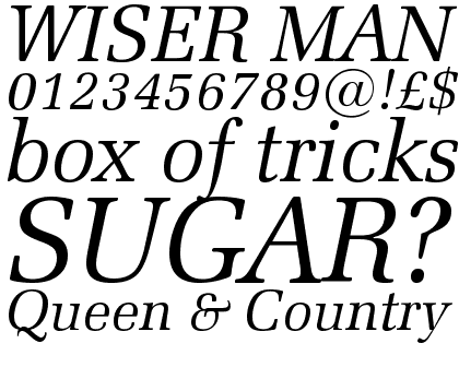 Zapf Elliptical 711 Italic