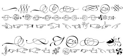 Zapfino&trade; Ornaments