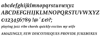 Zingha Medium Italic